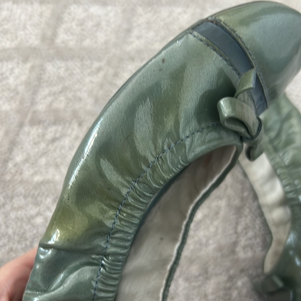 PRADA bailarina shoes - patent leather green - Picture 5 of 8